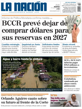 Cover of La Nacion (Costa Rica)
