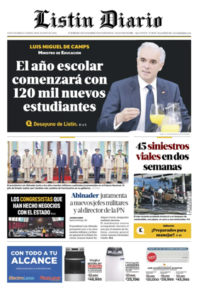 Cover of Listin Diario