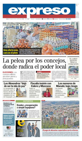 Cover of Diario Expreso
