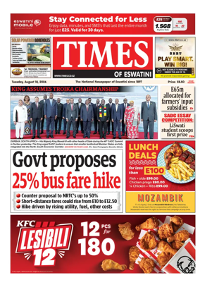 Cover of Times of Eswatini