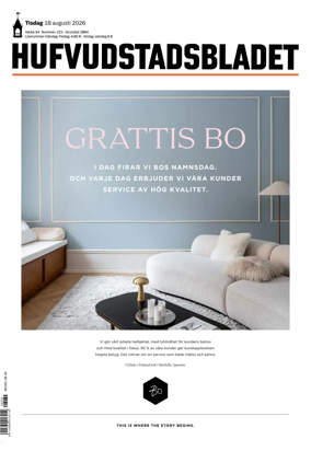 Cover of Hufvudstadsbladet