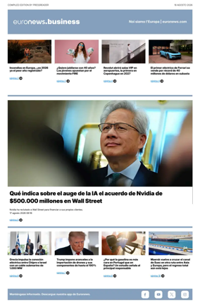 Cover of Euronews Business (Spanish) Compiled Edition