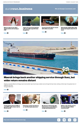 Cover of Euronews Business