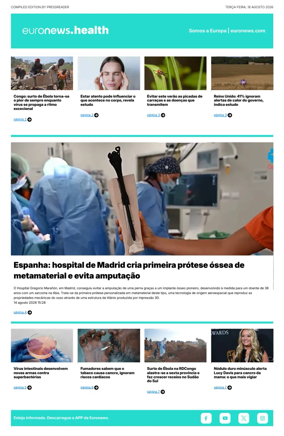 Cover of Euronews Health (Portuguese)