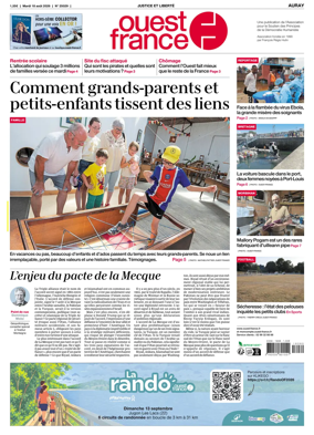 Cover of Ouest France (Auray)
