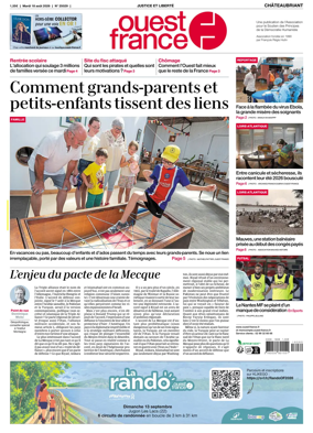 Cover of Ouest France (Chateaubriant)