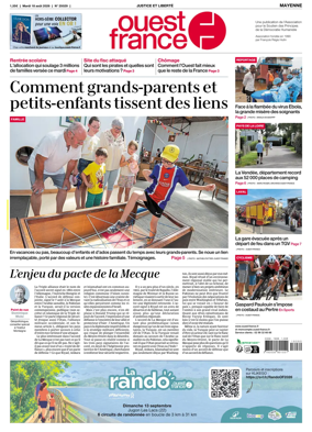 Cover of Ouest France (Mayenne)
