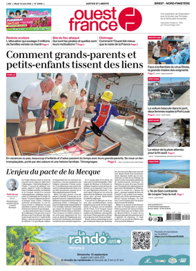 Cover of Ouest France (Nord-Finistere)