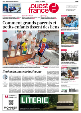 Cover of Ouest France (Orne)