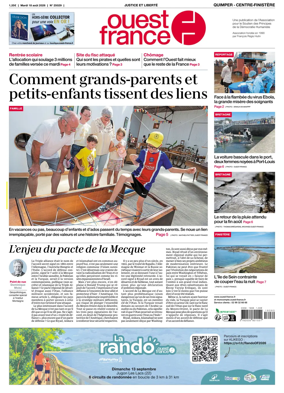 Cover of Ouest-France (Quimper Centre-Finistere)