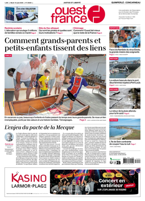 Cover of Ouest-France (Quimperle Concarneau)