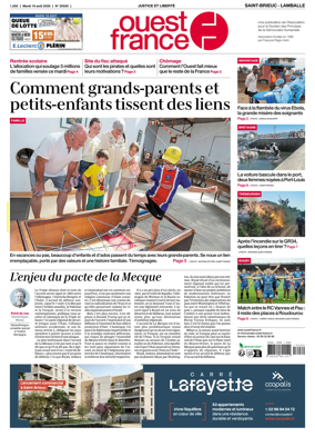 Cover of Ouest-France (Saint-Brieuc Lamballe)