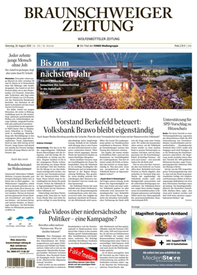 Cover of Braunschweiger Zeitung (Braunschweig)