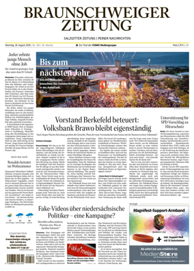 Cover of Braunschweiger Zeitung (Peine)
