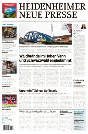 Cover of Heidenheimer Neue Presse