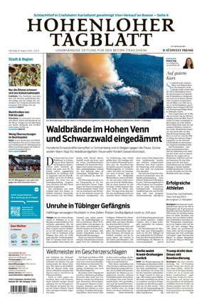 Cover of Hohenloher Tagblatt