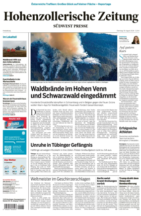 Cover of Hohenzollerische Zeitung