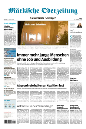 Cover of Markische Oderzeitung Uckermarkanzeiger