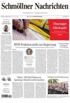 Cover of Ostthuringer Zeitung (Schmolln)