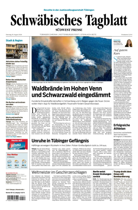 Cover of Schwabisches Tagblatt - Tubinger Chronik