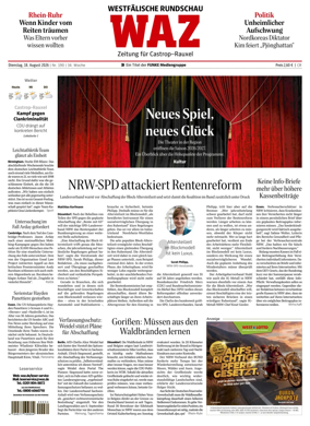 Cover of Westdeutsche Allgemeine Zeitung (Castrop-Rauxel)