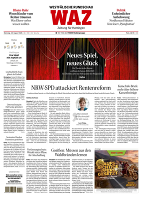 Cover of Westdeutsche Allgemeine Zeitung (Hattingen)