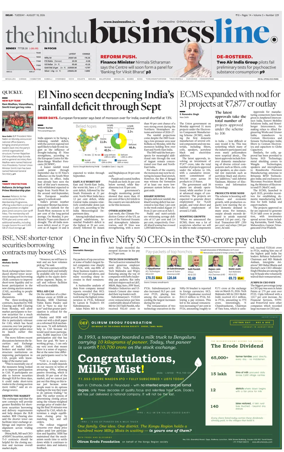 Cover of BusinessLine (Delhi)