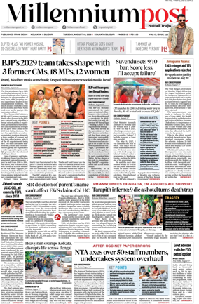 Cover of Millennium Post (Kolkata)