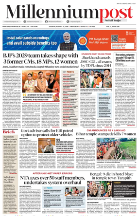 Cover of Millennium Post