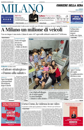 Cover of Corriere della Sera (Milano)