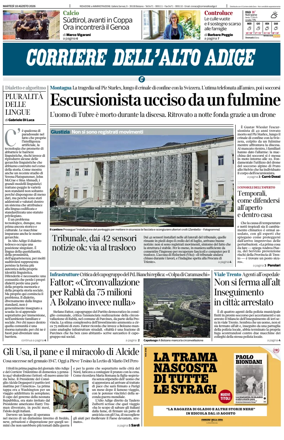 Cover of Corriere dell'Alto Adige