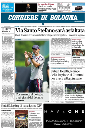 Cover of Corriere di Bologna