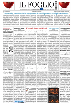 Cover of Il Foglio Quotidiano