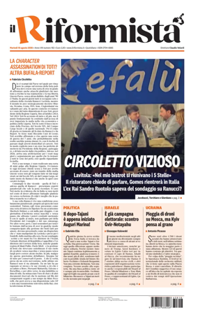Cover of Il Riformista (Italy)