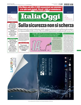 Cover of ItaliaOggi