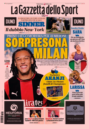 Cover of La Gazzetta dello Sport - Milano