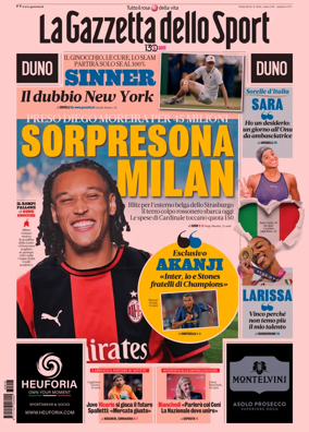 Cover of La Gazzetta dello Sport