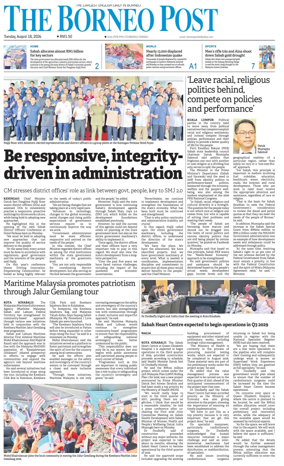 Cover of The Borneo Post (Sabah)