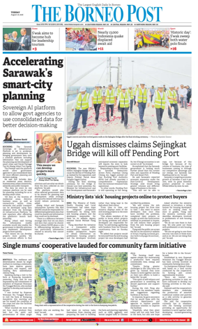 Cover of The Borneo Post (Sarawak)