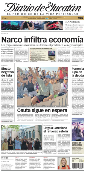 Cover of Diario de Yucatan