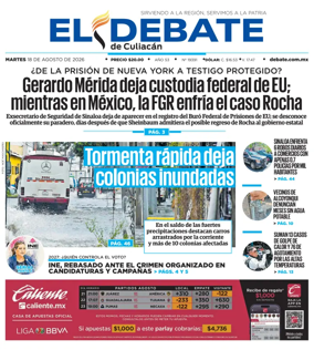 Cover of El Debate de Culiacan
