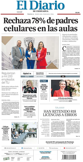 Cover of El Diario de Chihuahua