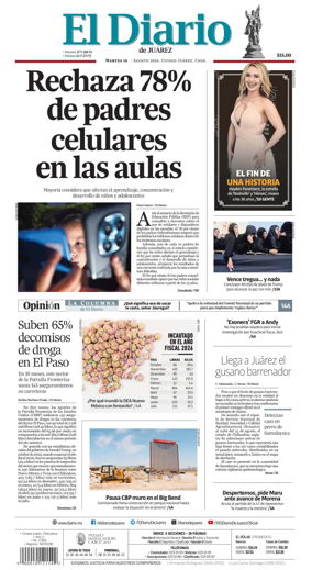 Cover of El Diario de Juarez