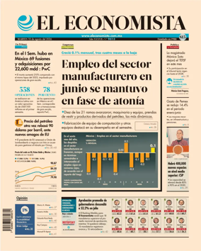Cover of El Economista (Mexico)