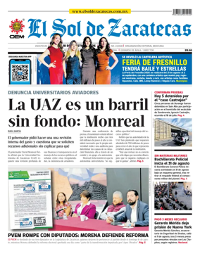 Cover of El Sol de Zacatecas