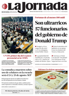Cover of La Jornada