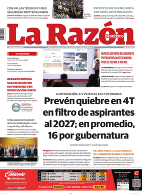 Cover of La Razon de Mexico