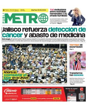 Cover of Publimetro Guadalajara