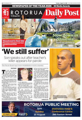 Cover of Rotorua Daily Post
