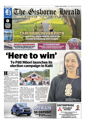Cover of The Gisborne Herald